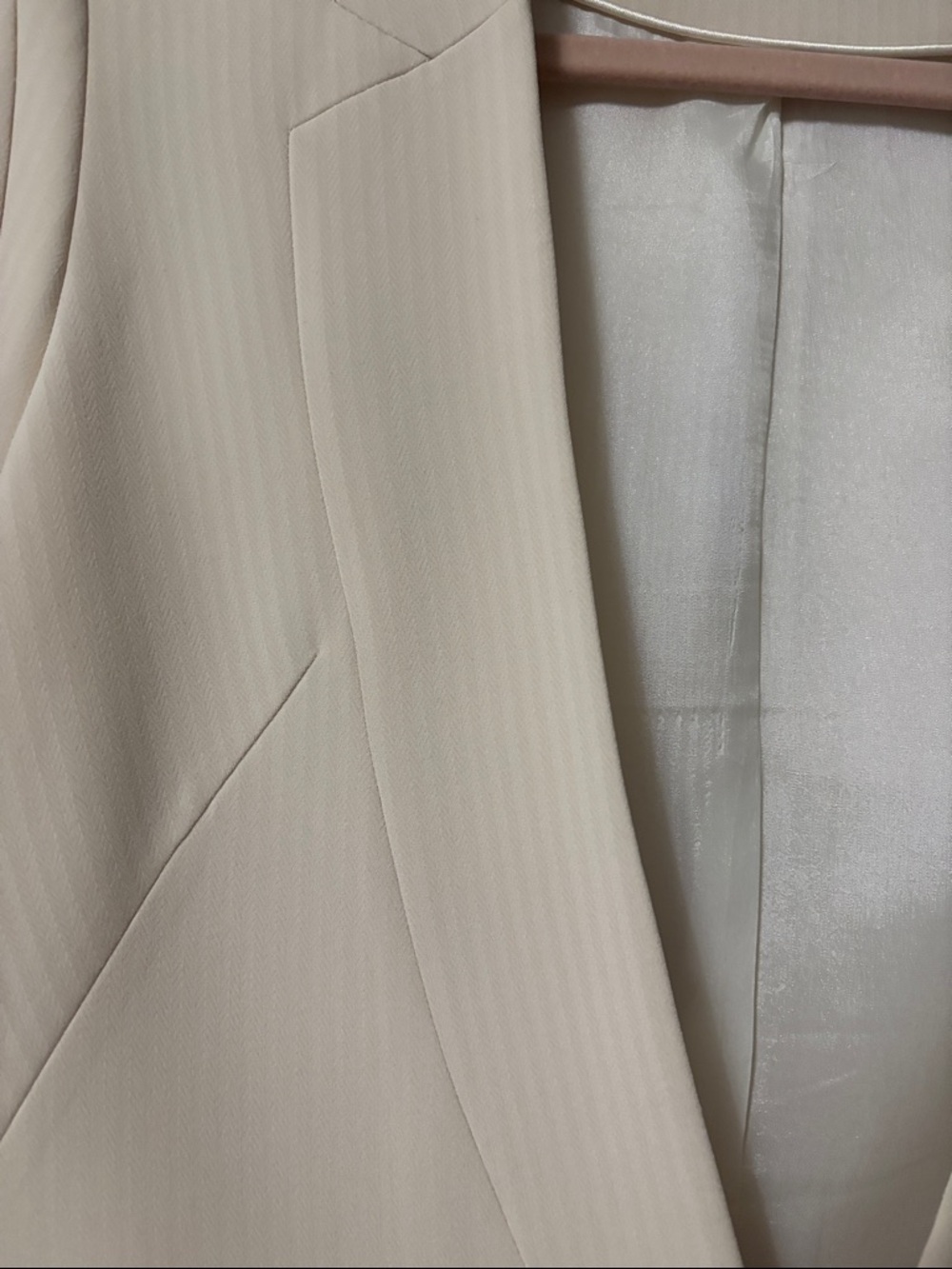 Hoss Intropia made in Spain Women's Cream Single-Button Blazer - Picture 2 of 7